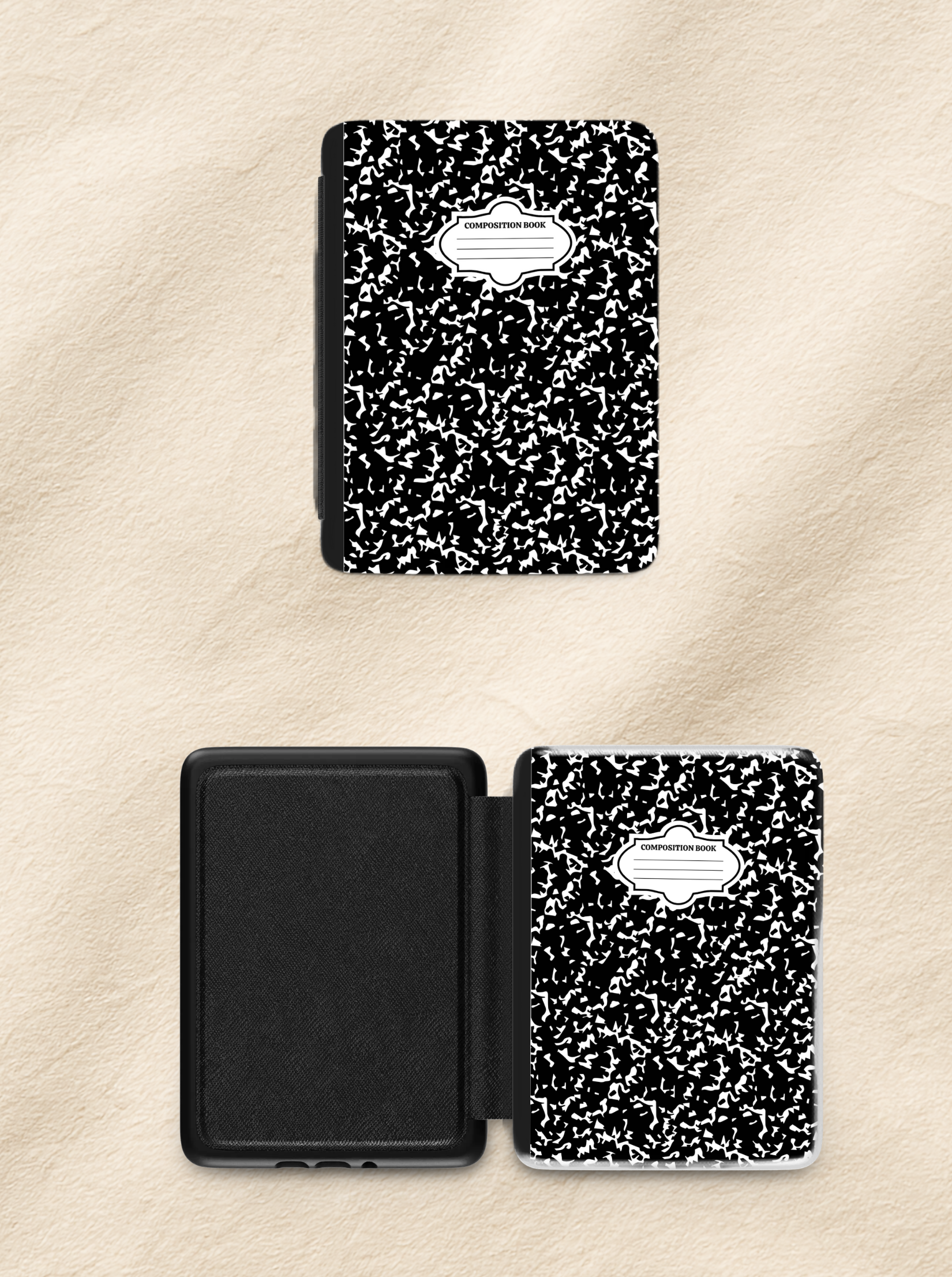 Black Composition Book Kindle Case